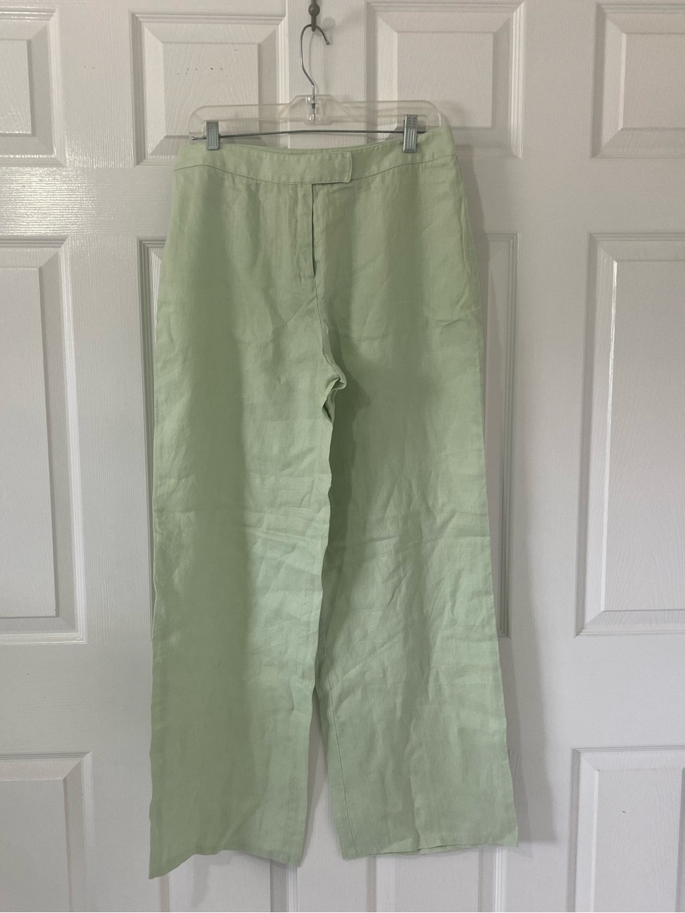 Max Studio Light Mint Green Linen Chinos
